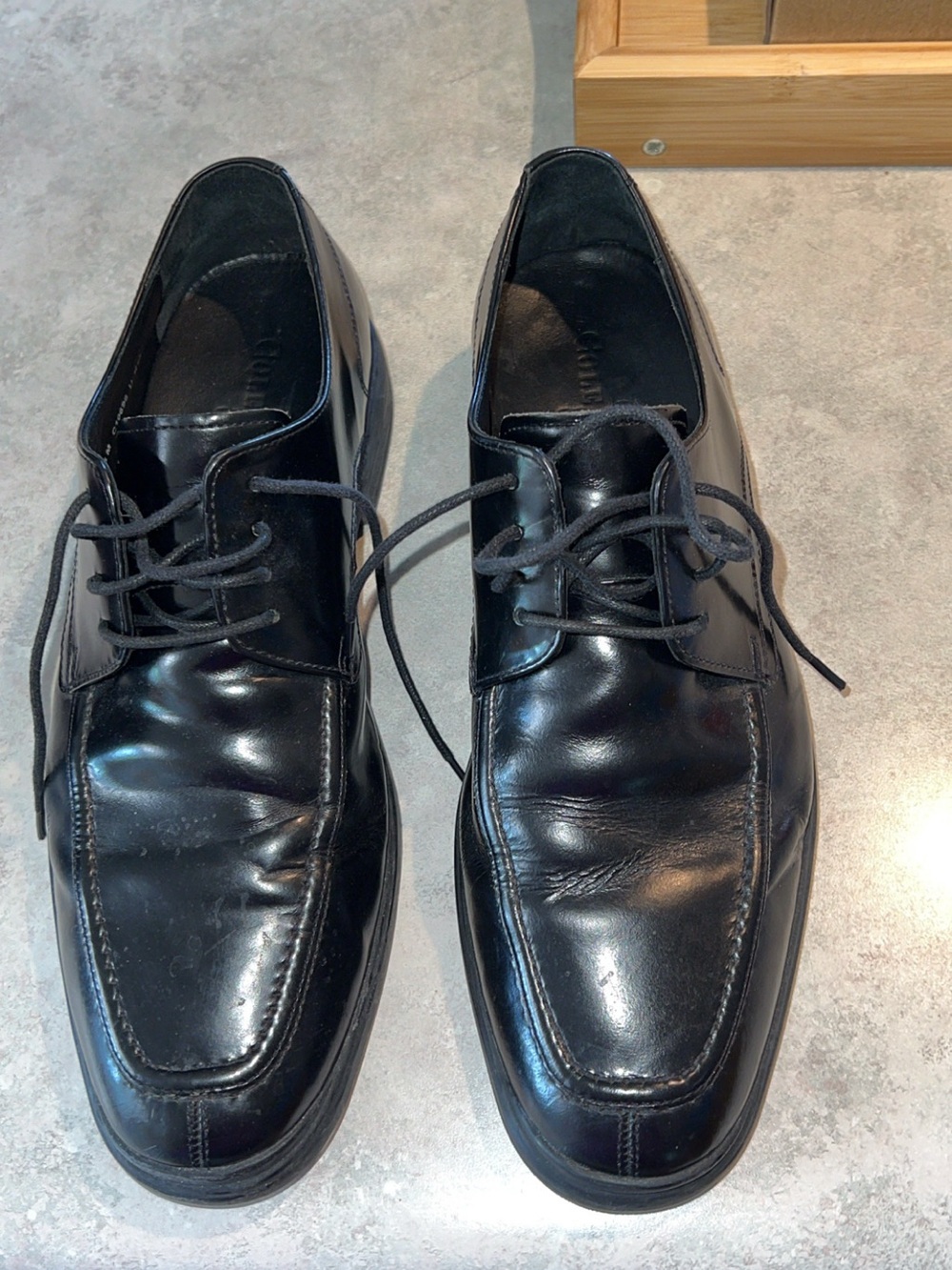 Cole Haan NikeAir Mens Black Oxford Leather Dress Shoes Size 8M C10696 EUC